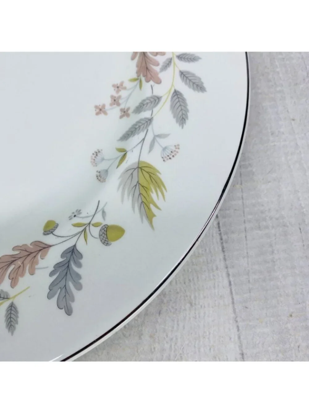 Johnson Brothers LYNTON OLDER SNOWHITE Floral England China Dinner Plate Set 4